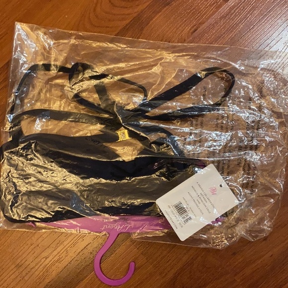 NWT L’Agent  Agata Bikini Top in Navy Size Small/AP2 - Picture 5 of 6